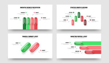 Reklam Çözümü 4523 Seçenek Slayt Gösterisi Slayt Dizisi Koleksiyonu. Yaratıcı Performans 4-5-2-3 Basamaklı Bilgi Çerçeve Şablonu Vektör Çizim Paketi.
