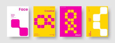 İzole edilmiş iş sunum düzeni. Modern Flyer Design. Geometrik Rapor Şablonu. Broşür. Pankart. Kitap kapağı. Geçmişi. Poster. Haber bülteni. El ilanı. Reklamcılık. Marka Kimliği. Not Defteri