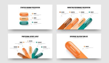 Finansal Hava Tahmini Üç Dört Beş Bir Adım Bilgisel Çerçeve Vektör Çizimi Çizimi Paketi. Satış Çözümü 345Element Diyagramı Sunum Tasarımı.