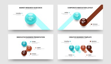 Reklam Stratejisi 1234 Element Diyagram Kaydırma Tasarımı Paketi. Pazarlama Teklifi Bir İki Üç Dört Adım Çizelgesi Sunum Düzeni Vektör İllüstrasyon Koleksiyonu.