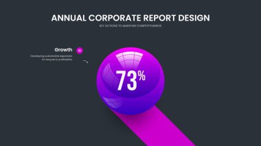 Eğitimsel Büyüme Kare Şablonu Vektör İllüstrasyonu. Profesyonel Performans 1 Seçenek Bilgi Sunumu Tasarımı. Tıbbi Plan Bir Element Diyagramı Slayt Gösterimi Düzeni.
