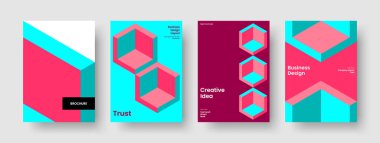 Geometrik Broşür Tasarımı. İzole Rapor Şablonu. Yaratıcı Poster Düzeni. İş sunumu. El ilanı. Pankart. Geçmişi. Kitap kapağı. El ilanı. Reklamcılık. Portföy. Broşür. Katalog