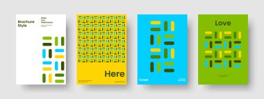 Yaratıcı İş Sunumu Modeli. İzole edilmiş Bayrak Tasarımı. Soyut Poster Şablonu. El ilanı. Broşür. Geçmişi. Kitap kapağı. Rapor verin. El ilanı. Not defteri. Portföy. Haber bülteni. Dergi