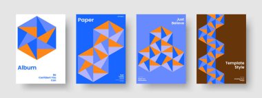 Geometrik Sancak Düzeni. İzole Rapor Tasarımı. Yaratıcı Kitap Kapağı Şablonu. Poster. Geçmişi. Broşür. El ilanı. İş sunumu. Portföy. Katalog. Günlük. Broşür. Haber bülteni