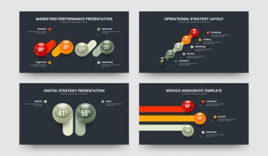 Piyasa Planlama 4-5-2-3 Seçenek Diyagramı Sunum Tasarım Vektör Çizimi. Bilime Giriş 4523 Element Grafik Kaydırma Şablonu Koleksiyonu.