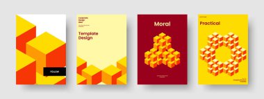 Soyut Poster Şablonu. Yaratıcı Arkaplan Düzeni. Geometrik İş Sunumu Tasarımı. Broşür. Kitap kapağı. Rapor verin. El ilanı. Pankart. Haber bülteni. Günlük. Dergi. Broşür. Broşür