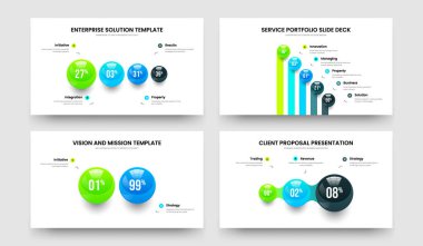 Dijital Brifing 4523 Seçenek Grafik Çerçeve Şablonu Ayarlaması. Servis Çözümü 4-5-2-3 Basamaklı Sunum Düzeni Vektör İllüstrasyon Koleksiyonu.