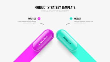 Servis Brifingi 2 Seçenek Bilgisel Çerçeve Düzenlemesi. Profesyonel Showcase İki Element Diyagramı Kaydırma Şablonu. Dijital Büyüme Sunumu Tasarım Vektörü İllüstrasyonu.