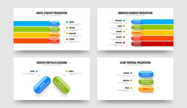 İş Önerisi Dört Beş İki Üç Seçenek Slayt Gösterisi Şablon Vektör Resimleri Koleksiyonu. Ürün Giriş 4523 Adım Bilgisel Çerçeve Düzeni Ayarları.