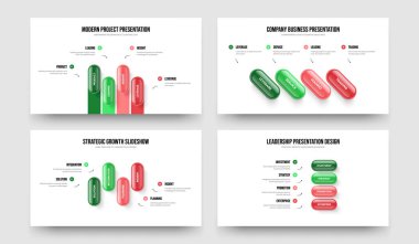 Satış Çözümü Dört Seçenek Diyagram Slayt Gösterisi Tasarım Vektörü Çizimi. Modern Kampanya 4 Adım Bilgisel Sunum Düzeni Paketi.