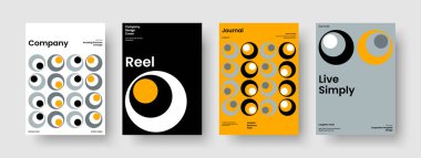 Geometrik Rapor Tasarımı. Soyut Kitap Kapağı Şablonu. Yaratıcı Broşür Düzeni. Pankart. El ilanı. Poster. Geçmişi. İş sunumu. Reklamcılık. Dergi. Marka Kimliği. Katalog. El ilanı