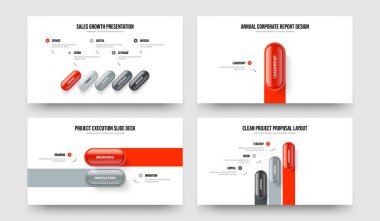 Şirket Hava Durumu 5123 Element Bilgi Şablonu Ayarlandı. Sayısal İçgörü Beş Bir İki Üç Adım Diyagram Slayt Gösterisi Vektör Çizim Koleksiyonu.