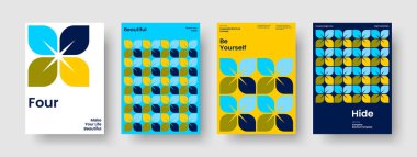 Geometrik İş Sunumu Tasarımı. İzole Broşür Planı. Yaratıcı Arkaplan Şablonu. El ilanı. Kitap kapağı. Poster. Pankart. Rapor verin. Reklamcılık. Broşür. Dergi. El ilanı. Broşür