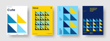 Geometrik İş Sunum Şablonu. İzole Kitap Kapağı Tasarımı. Yaratıcı Broşür Düzeni. Poster. El ilanı. Geçmişi. Rapor verin. Pankart. El ilanı. Not defteri. Reklamcılık. Marka Kimliği