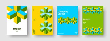 Modern İş Sunumu Mizanpajı. İzole edilmiş Arkaplan Şablonu. Yaratıcı Poster Tasarımı. Pankart. Kitap kapağı. Rapor verin. Broşür. El ilanı. Portföy. Reklamcılık. Katalog. Dergi. Günlük. Broşür