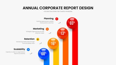 Finansal Hava Tahmini Dört Seçenek Kaydırma Çizelgesi. Asgari Planlı Çerçeve Tasarım Vektörü Resimleri. Pazar Genel Görünümü 4 Adım Bilgisel Sunum Şablonu.