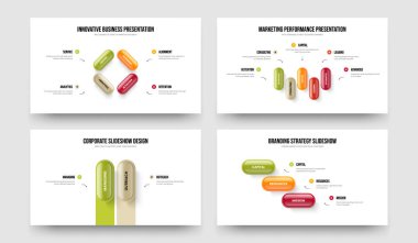 Atılgan Hava Durumu 4523 Adım Bilgi Kaydırma Yerleşimi Koleksiyonu. Görsel Danışmanlık 4-5-2-3 Element Diyagramı Slayt Gösterisi Tasarım Vektörü İllüstrasyonu.