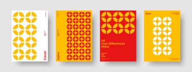 Geometrik Kitap Kapağı Düzeni. Soyut Broşür Şablonu. İzole Flyer Tasarımı. Pankart. İş sunumu. Rapor verin. Poster. Geçmişi. Not defteri. Dergi. Broşür. Katalog. Günlük. Portföy