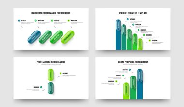 Yatırımcı Çözümü Dört Beş İki Üç Seçenek Slayt Gösterisi Slayt Tasarım Vektörü İllüstrasyon Koleksiyonu. Proje Tanıtımı: 4523 Adım Diyagramı Slayt Düzeni Paketi.