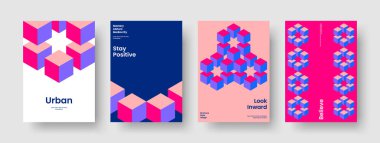 Yaratıcı Broşür Tasarımı. İzole edilmiş arka plan düzeni. Geometrik İş Sunum Şablonu. Rapor verin. Kitap kapağı. Poster. El ilanı. Pankart. Broşür. Marka Kimliği. Portföy. Katalog. Not Defteri