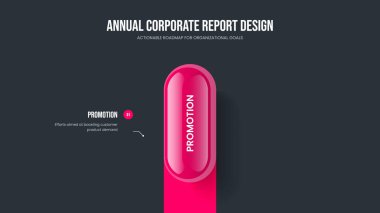 Yatırımcı Kampanyası Bir Element Bilgi Çerçeve Tasarımı. Pazarlama Analizi 1 Seçenek Diyagramı Kaydırma Düzeni. İş Görselleştirme Slayt Gösterisi Şablonu Vektör İllüstrasyonu.