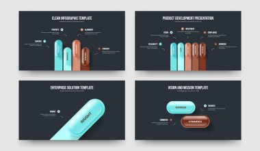 Pazarlama Kampanyası 4512 Adım Diyagram Kaydırma Yerleşimi Koleksiyonu. Kurumsal Fırlatma 4-5-1-2 Seçenek Bilgilendirme Sunumu Tasarım Vektörü İllüstrasyon Paketi.