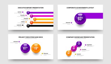 Servis Fırlatma 5123 Element Grafik Kaydırma Yerleşimi Ayarlandı. Satışlar Hava Durumu Beş Bir İki Üç Adım Bilgilendirme Sunumu Şablon Vektör İllüstrasyon Koleksiyonu.