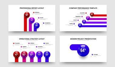 Satış Analizi 3451 Seçenek Çizelgesi Sunum Tasarım Paketi. Sayısal İçgörü Üç Dört Beş Element Grafik Gösterisi Slayt Gösterimi Vektör Çizimi.