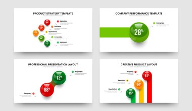 Yatırımcı Şovu 5123 Element Bilgi Sunum Şablonu Koleksiyonu. Zarif Öngörü Beş Bir İki Üç Adım Grafik Kaydırma Tasarım Vektörü Çizim Paketi.