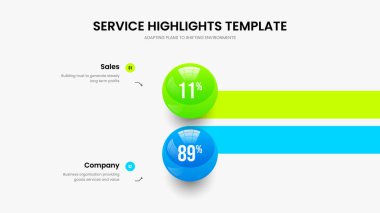 Piyasa Gösterisi 2 Seçenek Grafik Sunumu Mizanpajı. Kurumsal Geliştirme İki Adım Bilgi Kaydırma Tasarımı. Görsel Teklif Slayt Gösterisi Şablon Vektörü İllüstrasyonu.
