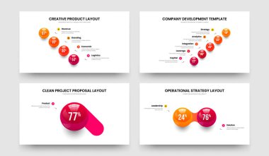 Yaratıcı Büyüme 4512 Seçenek Slayt Gösterisi Düzenleme Slaytı. Reklam Planlama 4-5-1-2 Element Çizelgesi Kaydırak Tasarım Vektör Resimleri Koleksiyonu.