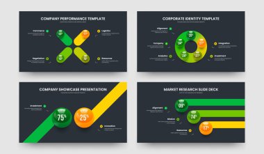 Görsel Büyüme 4523 Adım Çizelgesi Slayt Gösterisi Tasarım Koleksiyonu. Ürün İcat Dört Beş İki Üç Seçenek Slayt Düzeni Vektör Çizim Paketi.