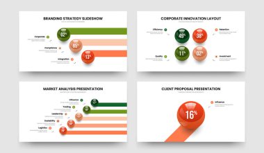 Yaratıcı Gösteri Üç Dört Beş Bir Adım Çerçeve Tasarım Vektörü İllüstrasyon Seti. Dijital Giriş 3451 Seçenek Çizelgesi Sunum Düzeni Paketi.