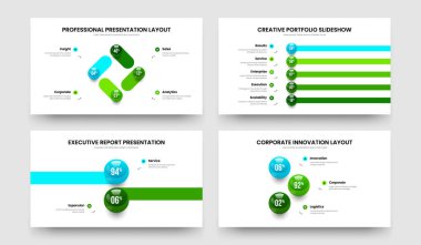 Görsel Teklif 4523 Element Bilgi Slayt Gösterisi Şablon Koleksiyonu. Yatırımcı İcat Dört Beş İki Üç Adım Grafik Tasarım Vektör Çizim Paketi.
