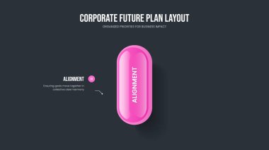 Şirket Showcase One Element Infographic Frame Mimarisi. Reklam Portföyü Kaydırma Şablonu Vektör Resimleri. Modern Çözüm 1 Seçenek Diyagramı Sunum Tasarımı.