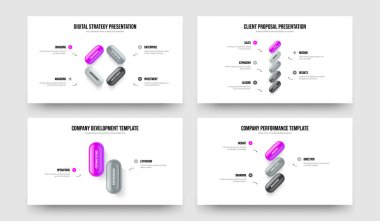 Atılgan fırlatma 4-5-2-3 Seçenek Bilgi Çerçeve Düzenleme Vektör İllüstrasyon Paketi. Yatırımcı Analizi 4523 Adım Kaydırma Şablonu Koleksiyonu.