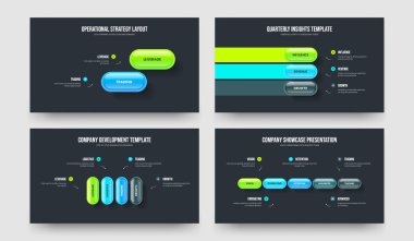 Yaratıcı Planlama 2345 Element Bilgi Kaydırma Şablonu Paketi. Atılgan Gözden Geçirmesi İki Üç Dört Beş Adım Slayt Gösterisi Slayt Gösterisi Vektör Çizimi.