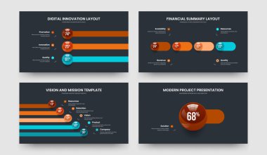Business Review Üç Dört Beş Bir Adım Grafik Tasarım Vektör Resimleri Koleksiyonu. Yaratıcı Giriş 3451 Seçenek Slayt Tasarımı.