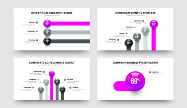Minimalist Teklif 3451 Element Grafik Kaydırma Şablonu Paketi. Modern İçgörü 3-4-5-1 Adım Grafik Tasarım Vektörü Resimleme Koleksiyonu.