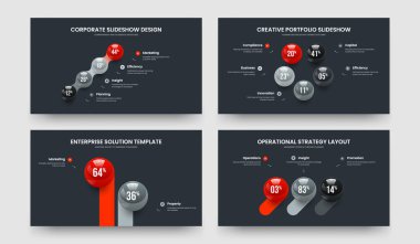 Yaratıcı İcat Dört Beş İki Üç Seçenek Çerçeve Tasarım Vektör İllüstrasyon Paketi. Satış Kampanyası 4523 Element Bilgi Sunum Şablonu Koleksiyonu.