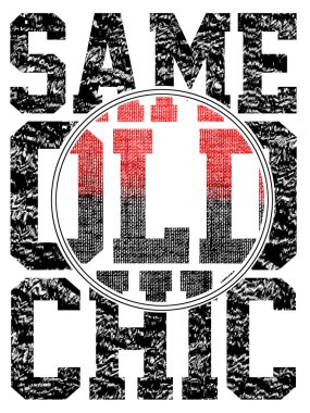 Aynı eski şık işareti tasarlamak