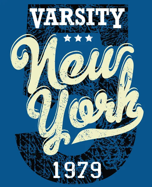 College New York typographie — Image vectorielle