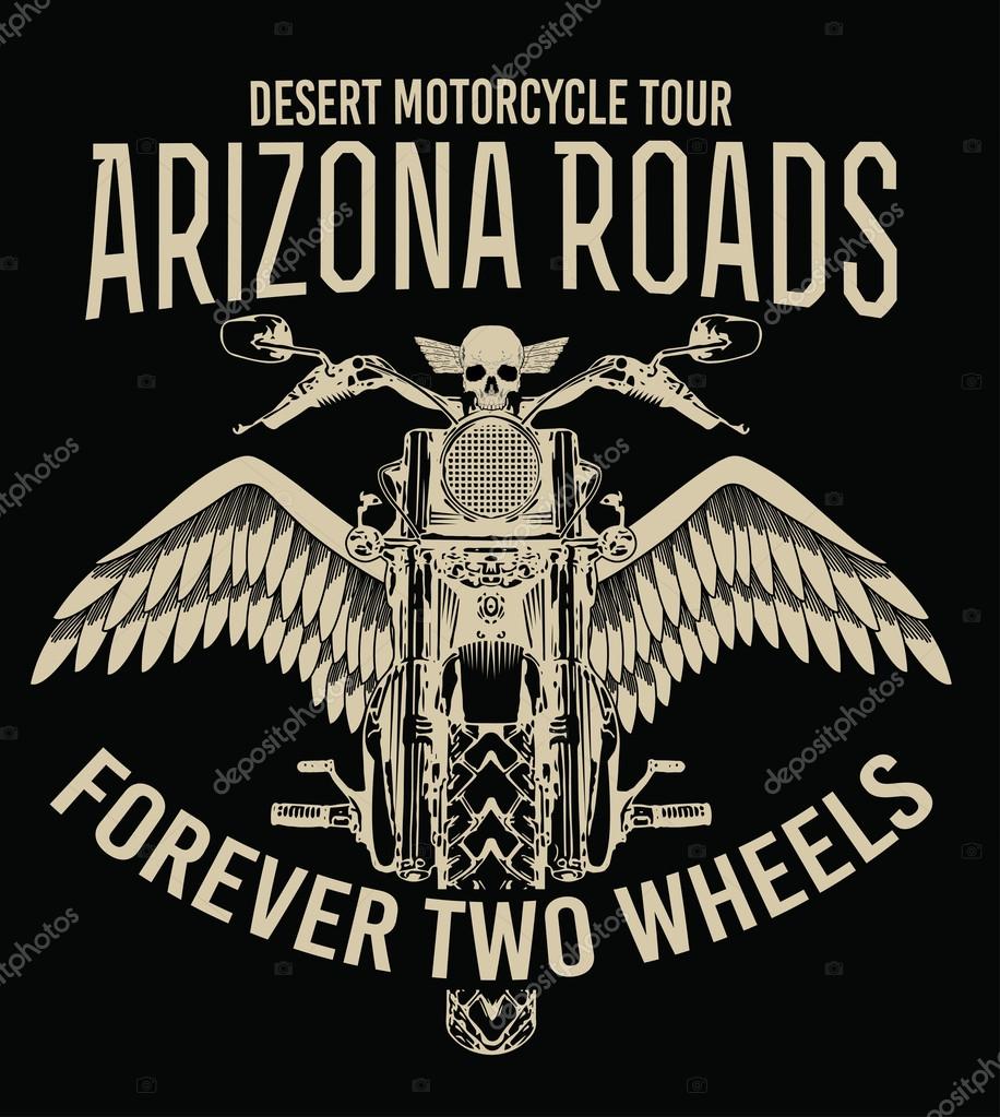 Download Motorcycle typography, t-shirt graphics — Stock Vector © VECTURE #112005666