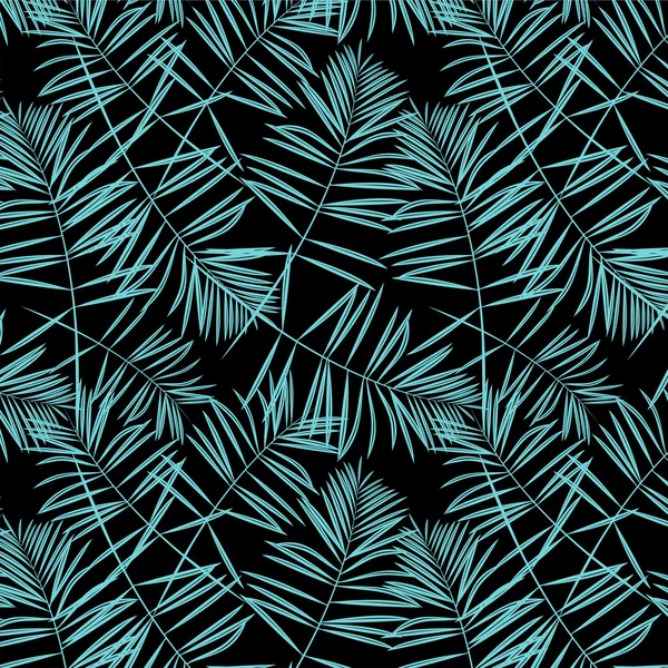 熱帯の葉のパターン — ストックベクタ