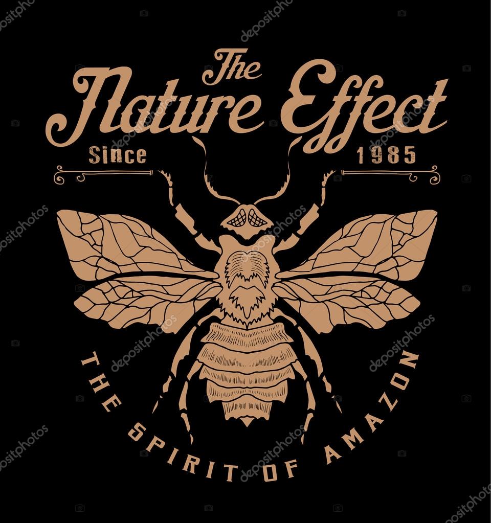The nature effect.hand-drawn graphics