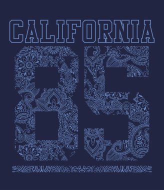 Numarası ve bandana modeli grafiği