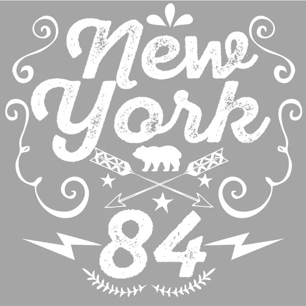 T-shirt graficzny new york — Wektor stockowy