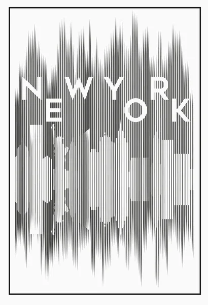 New york skyline and typography Royalty Free Stock Vectors