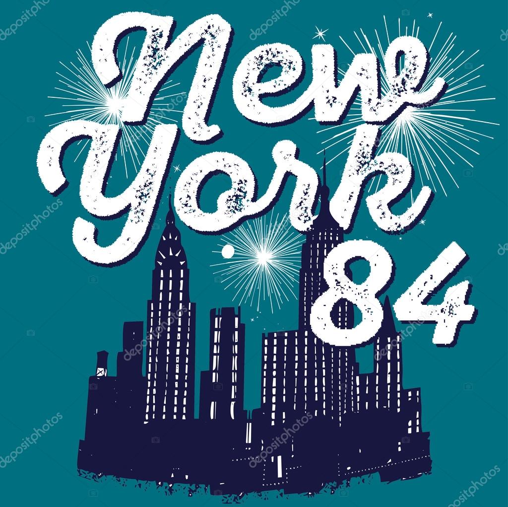 t-shirt graphic new york