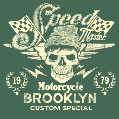 Hız Master motosiklet Vintage tasarım